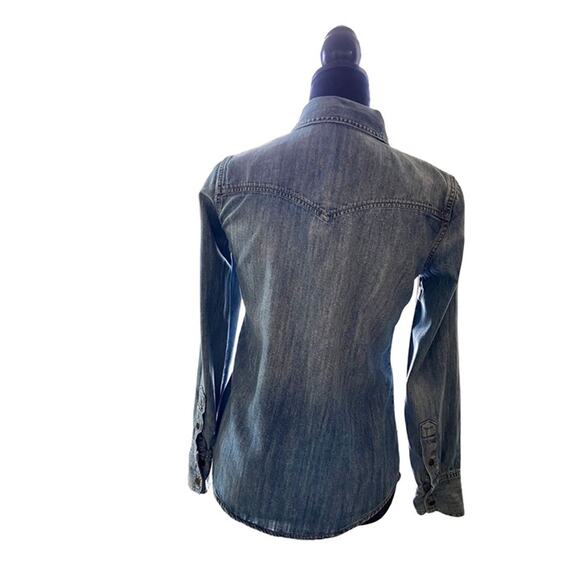 Madewell‎ Denim Blue Jean Shirt Women's  XS - Picture 2 of 5